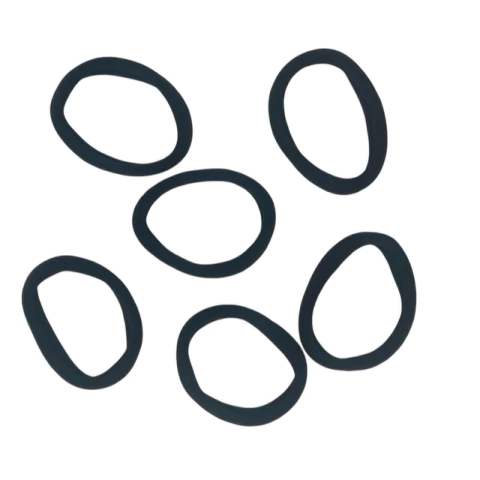 Xuxinha de cabelo 5,0cm - preta (6 unidades)