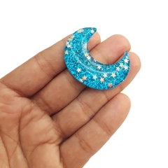 APLIQUE LUA GLITTER ESTRELINHAS - SORTIDA (5 unidades) - Mania de Fitas