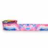 Fita dupla face jeans/tie dye sinimbu 38mm (rolo 10 mts) - ROSA E AZUL