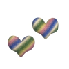 APLIQUE CORAÇÃO GLITTER FINO TIE DYE (3 unidades) - ESCURO