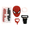 KIT PRENDEDOR DE CHUPETA - MÁSCARA HOMEM ARANHA (MODELO 2)