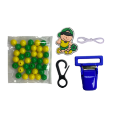 KIT PRENDEDOR DE CHUPETA - JOGADOR DE FUTEBOL