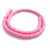 MIÇANGA - DISQUINHO DE FIMO 6MM (FIO 40 CM) - ROSA MÉDIO