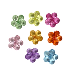 Miçanga - Entremeio flores translúcidas (25 gr.) - 14mm - comprar online
