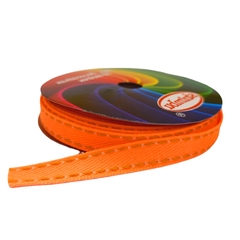 Fita jeans sinimbu - laranja neon (rolo 10 mts) - comprar online