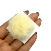 POMPOM ACHATADO MÉDIO 4,5CM (unidade) - Marfim