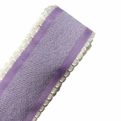 Fita bordinha pompom - Lilás (3 mts)