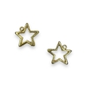 PINGENTE ESTRELA VAZADA METAL DOURADO (5unidades)