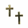 PINGENTE CRUCIFIXO (LISO) - METAL DOURADO (unidade)