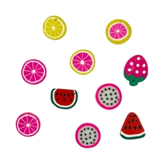 PINGENTE FRUTINHA FIMO 2CM - modelos variados (10 unidades)