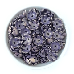 FLOR COM FURINHO 6 PÉTALAS P (15 gramas) - BRONZE COM AZUL