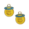 PINGENTE EMOJI ANJINHO - METAL DOURADO (5 unidades)