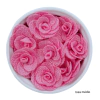 FLORZINHA DE TECIDO POLIÉSTER P 2,5cm - 10 unidades - Rosa Médio