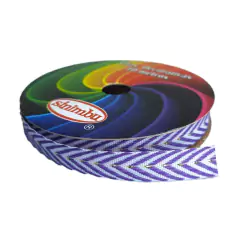 Fita chevron Sinimbu- roxo (rolo de 10 mts) - comprar online