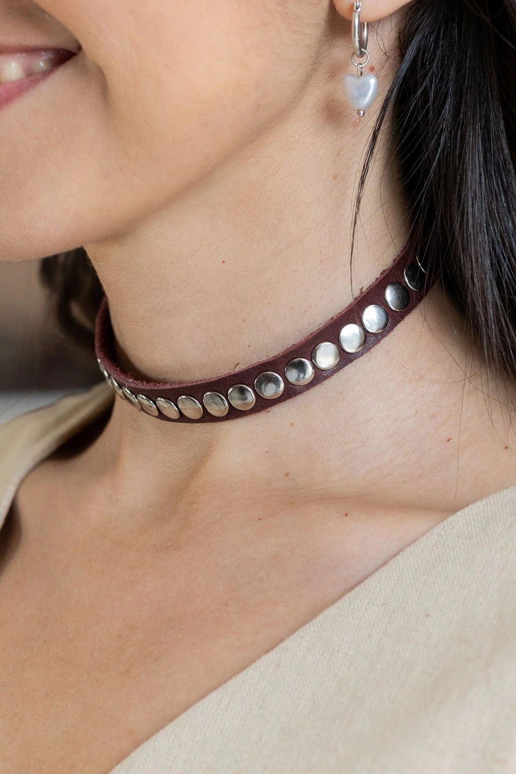 Choker Tachas redondas