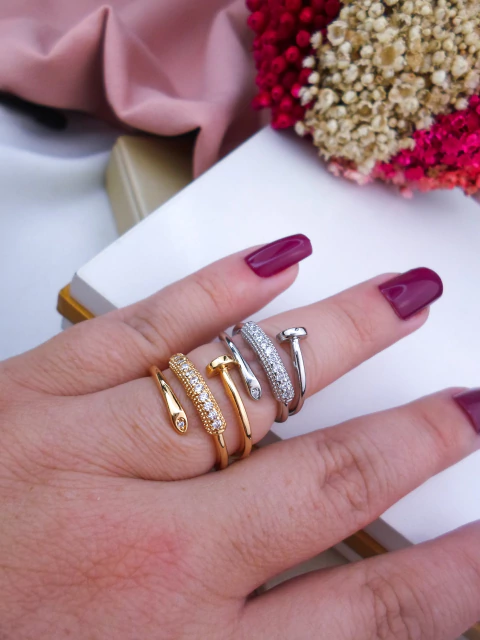 Anel Bijuteria Prego (CADA - SELECIONE A COR E A NUMERAÇÃO DESEJADA) #A0702535 - comprar online