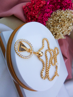 Colar Folheado Dourado Nossa Senhora Aparecida #CF0601561