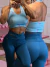 Conjunto Crommo blue / top Marilyn celeste - comprar online