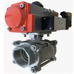 Válvula Esfera Tripartida com Atuador