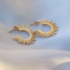 Image of Sun Hoop Earrings