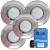 Kit Iluminação Piscina: 4 Led 18w 270mm Inox + Caixa De Comando