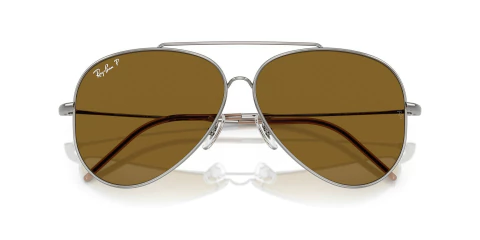 Ray Ban Aviator Reverse Marron Polarizado 0101S 004/CB 59 - Tecni-Optica