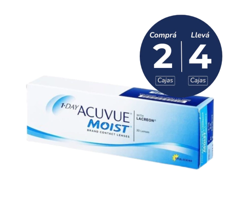 Acuvue 1 Day Moist x 4 cajas (x 120 lentes) - comprar online