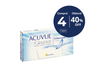 Acuvue Oasys para Astigmatismo x 4 cajas (x 24 lentes) - comprar online