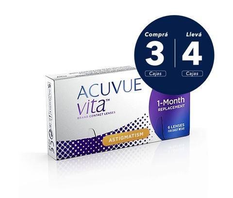 Acuvue Vita Astigmatismo 4 cajas (x 24 lentes)