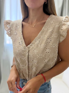 BLUSA LORCA BEIGE - comprar online