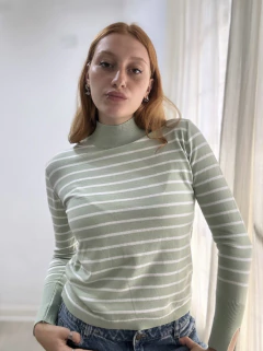SWEATER EVA VERDE ESTAMPADO en internet