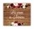 Placa de casamento - Flores Marsala