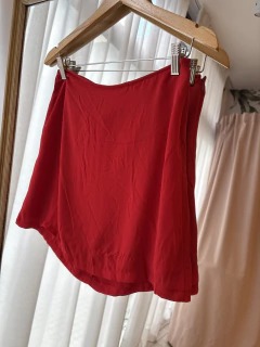 Pollera de gasa roja - comprar online
