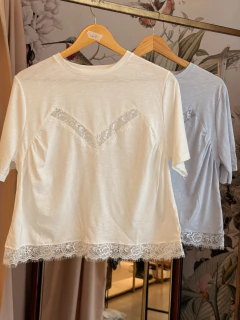 Remera Mina Puntilla
