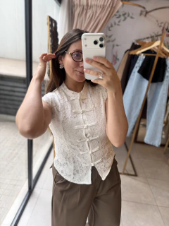 Blusa Encaje Napoleón - comprar online