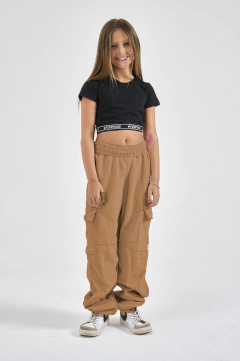 JOGGING RUSTICO CARGO CHOCO