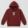 1179- BUZO CANGURO UNISEX CON CAPUCHA Y CORDÓN BORDO - comprar online