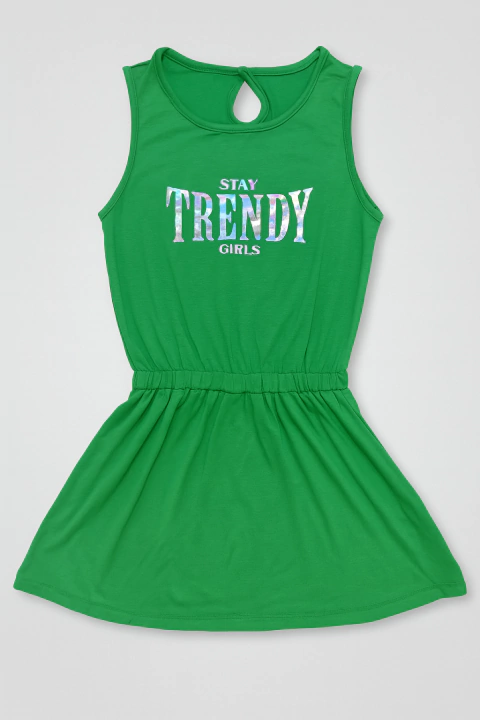 VESTIDO MANGA SIN MANGAS KIM VERDE - comprar online