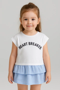 REMERA BEBE CON VOLADO CAMISERO - comprar online