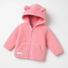 CAMPERITA CORDERITO CON CAPUCHA Y CIERRE ROSA - comprar online