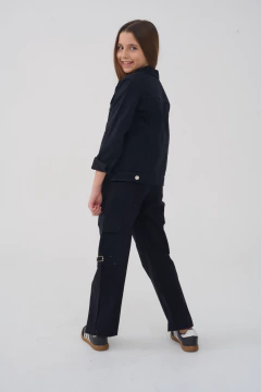 PANTALON CARGO NEGRO