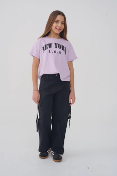 PANTALON CARGO NEGRO - tienda online