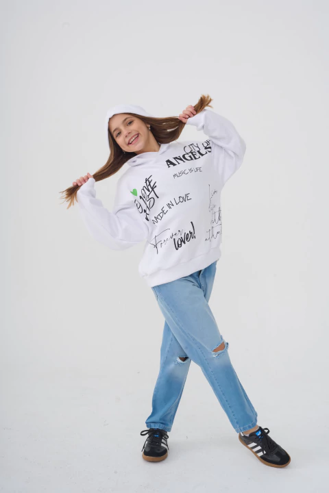 BUZO RUSTICO CORTO INDIANA GRIS CLARO