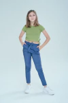 REMERA CON TIRAS KHABY VERDE