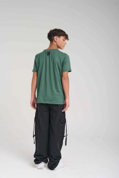 1140- PANTALON CARGO NEGRO - Gimos