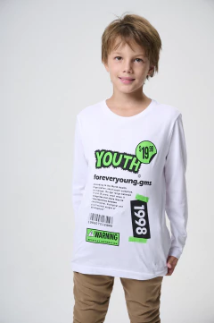 653- REMERA YOUTH BLANCA