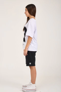 BERMUDA RUSTICO CON BOLSILLOS NEGRA