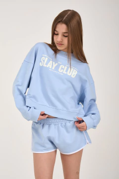 SHORT DEPORTIVO FARA CELESTE - comprar online