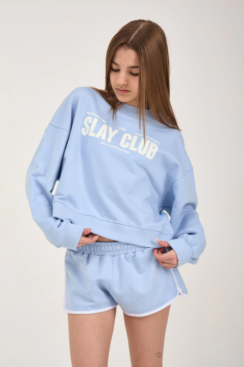 SHORT DEPORTIVO FARA CELESTE - comprar online