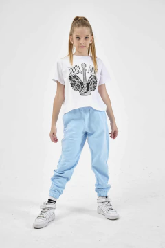 1024- JOGGING RUSTICO CELESTE - comprar online